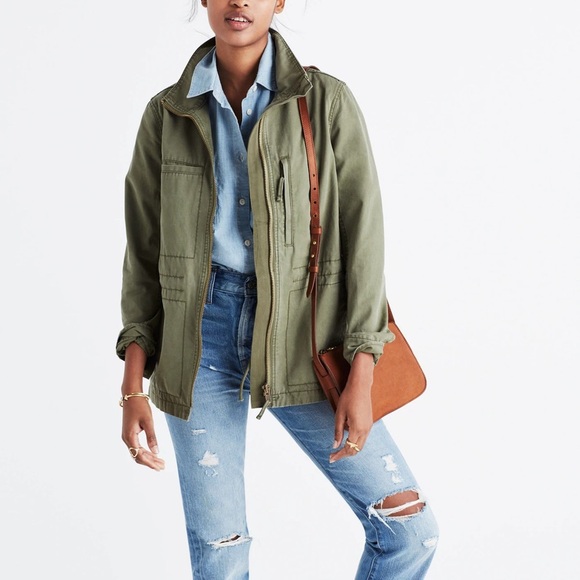 Madewell Green Fleet Jacket - Picture 1 of 8